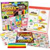 Made By Me Make Your Own Comic Book Storytelling Kit for Kids, 15-Page, Hardcover, How-to Draw Instructional Guide, Comic Inspired Stickers & Stamp, Holographic Stickers, 5 Vibrant Markers view 1