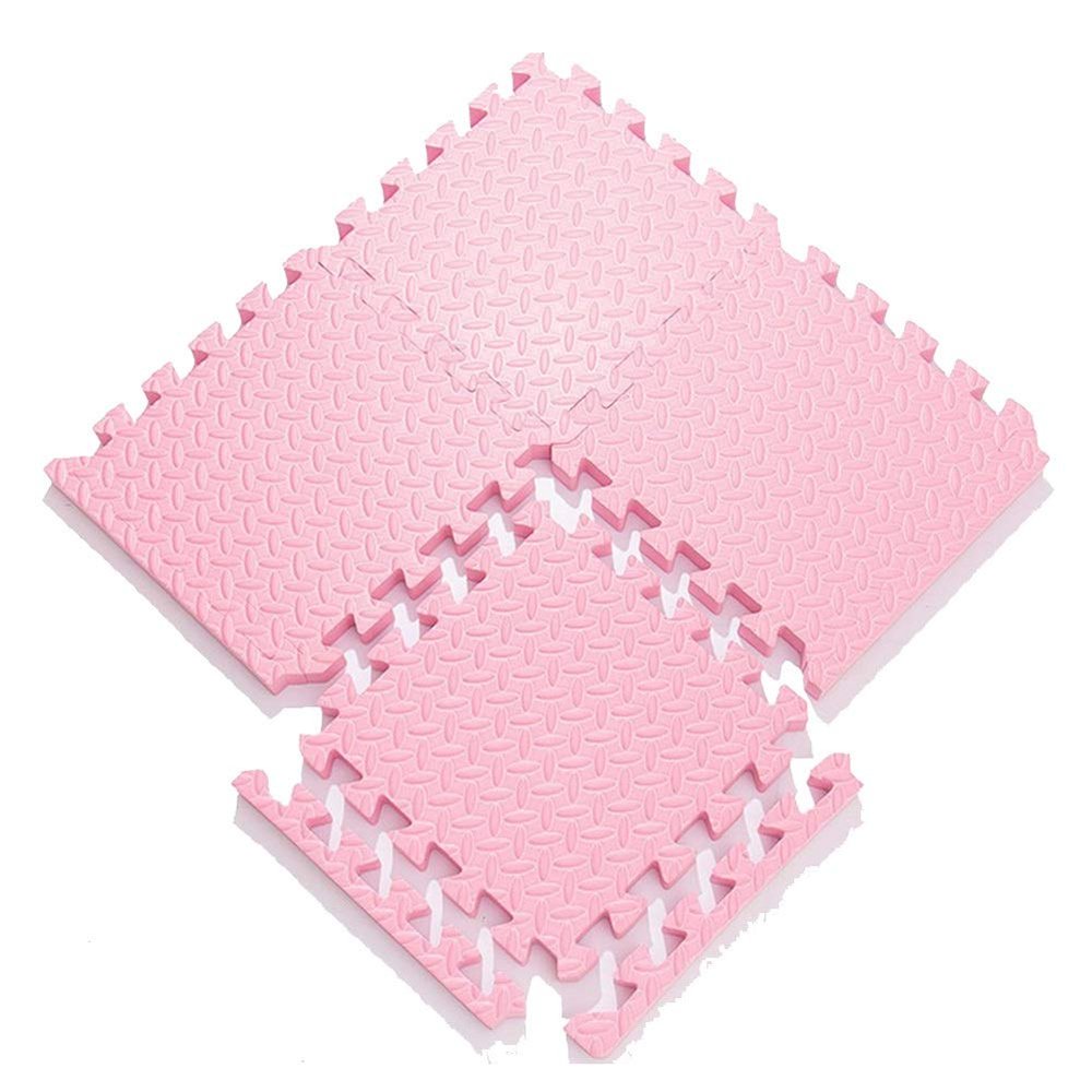 ALGFree Infant Crawling Mat, Interlocking Foam Floor Mat Safe Soft Durable Kindergarten Bedside Stitching Mat, 30x30x1cm/1.2cm/2.5cm (Color : Pink, Size : 30x30x2.5cm 16pcs)