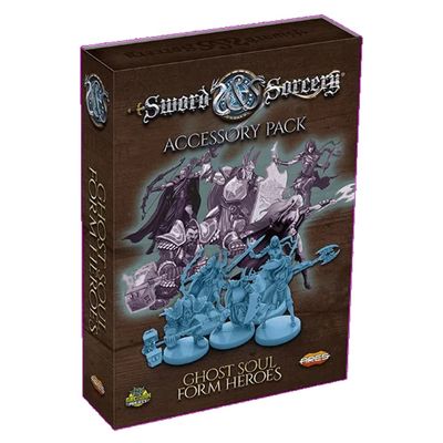 Ares Games Sword & Sorcery MiniaturesAncient Chronicles:Ghost Soul Form Heroes-5 32MM Plastic Miniatures Sword & Sorcery Accessory Pack-Dungeons and Dragons Miniatures-Other Table Top RPG Games