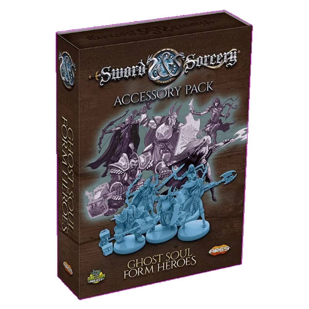 Ares Games Sword & Sorcery MiniaturesAncient Chronicles:Ghost Soul Form Heroes-5 32MM Plastic Miniatures Sword & Sorcery Accessory Pack-Dungeons and Dragons Miniatures-Other Table Top RPG Games