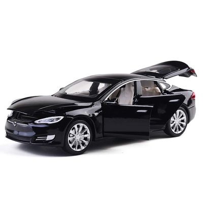 gidoyi Toy Car Model S Alloy Model Cars Pull Back Vehicles 1/32 Scale Car Toys for Toddlers Kids (Black)