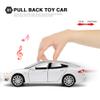 gidoyi Toy Car Model S Alloy Model Cars Pull Back Vehicles 1/32 Scale Car Toys for Toddlers Kids (White) view 3