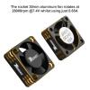 ARRAROWN Motor Cooling Fan RC Motor Heatsink 28000RPM ESC Cooling Fan for RC Car 1/8 1/10 1/12 Scale 540 550 Brushless Motor (Black+Gold) view 2