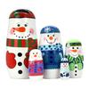 HYCLES Nesting Dolls Russian Matryoshka Wood Stacking Nested Set for Kids Handmade Toys for Children Kids Christmas Birthday Decoration Halloween Wishing Gift view 1