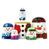 HYCLES Nesting Dolls Russian Matryoshka Wood Stacking Nested Set for Kids Handmade Toys for Children Kids Christmas Birthday Decoration Halloween Wishing Gift view 2
