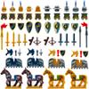 Miutrue Medieval Weapons Accessories Knights Block Toy with Figures (10 Sets Weapons & 4 Sets Horses & 10 Figures) view 1