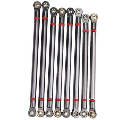 Dilwe RC Link Rod RC Car Parts, 313MM Wheelbase Link Rod RC Upgrade Accessory Compatible with SCX10 90046 90047 D90 1/10 RC Car RC Car Replacement Parts