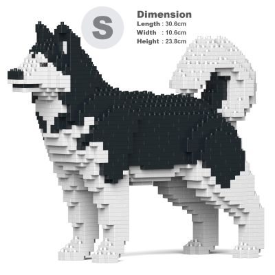 JEKCA Alaskan Malamute 01S-M01 | Dog Plastic Building Blocks | Age 14+