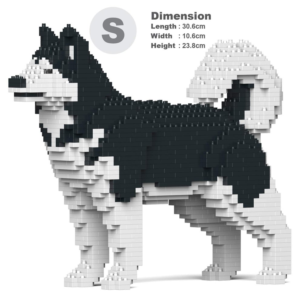 JEKCA Alaskan Malamute 01S-M01 | Dog Plastic Building Blocks | Age 14+