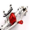 RZXYL Aluminum Front & Rear Axles 1/10 RC Car Portal Axle for Axial SCX10 D90 1/10 RC Crawler Upgrades (Silver) view 3
