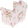 Dollhouse Furniture Set 3 Pcs 1:12 Dollhouse Miniature Wooden Sofa Cushions Armchair Pillow Kit Dolls House Furniture Couch with 1 Pc Dollhouse Teatable Coffee Table view 4