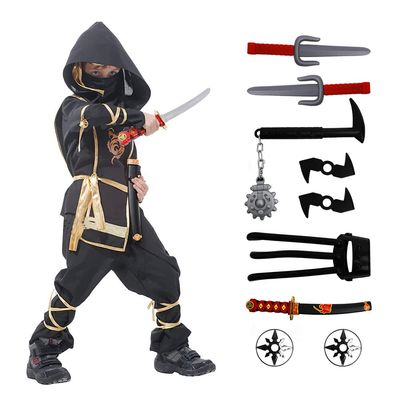 Xplanet Ninja Halloween Costume for Boys with Included Accessories for Child Dress up Best Gifts