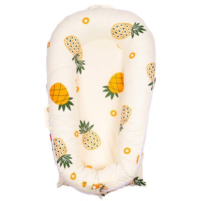 DockATot Deluxe Lounger Cover - 100% Cotton, Hypoallergenic Replacement - Pineapples