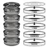 Bubble Magic Stackable Herbal Shaker Sifter Bud Sorting Kit (8'' Commercial Stainless) view 1