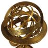 Brass Antique Finish Armillary Celestial Globe with Zodiac Engravings view 2