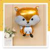 HORUIUS Fox Balloons Fox Shaped Foil Mylar Balloons for Woodland Animals Theme Birthday Party Supplies Decorations 25 Inchs 5PCS view 3
