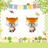 HORUIUS Fox Balloons Fox Shaped Foil Mylar Balloons for Woodland Animals Theme Birthday Party Supplies Decorations 25 Inchs 5PCS view 4