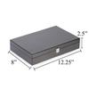 Bey-Berk Dylan 200-Chip Carbon Fiber Poker Set, 11.5g Clay Composite Chips with Cards and Dice in Wooden Case view 3