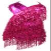 1920's Sequins Flapper Dress Children's Day Gift Party Halloween Costumes for Girls Accessories Set (Meduim, Style 1 Rose Red) view 3