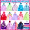 82 Pack Doll Clothes and Accessories - 2 Princess Dresses 1 Evening Dresses 5 Fashion Dresses 2 Tops 2 Pants 2 Bikini Swimsuits 20 Shoes 48 Accessories Size Suit for 11.5" Dolls for Ages 6 7 8 9 10 view 2