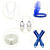 1920's Sequins Flapper Dress Children's Day Gift Party Halloween Costumes for Girls Accessories Set (X-Large, Style 1 Navy Blue) view 2