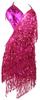 1920's Sequins Flapper Dress Children's Day Gift Party Halloween Costumes for Girls Accessories Set (X-Large, Style 1 Rose Red) view 4