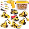FLY2SKY 7 in 1 Take Apart Toys with Electric Drill Take Apart Truck Toys Construction Set DIY Engineering Building Toy Push Go STEM Toy Gift for Boys Toys Ages 4-7 Years Old view 1