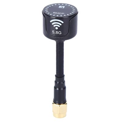 Antenna, 5.8Ghz 3dBi RHCP Antenna RC Racing Drone RC Parts Fit for FPV Racing Drone Long Range Quadcopter Accessory(Black SMA Inner Needle) Model Aviation Accessories