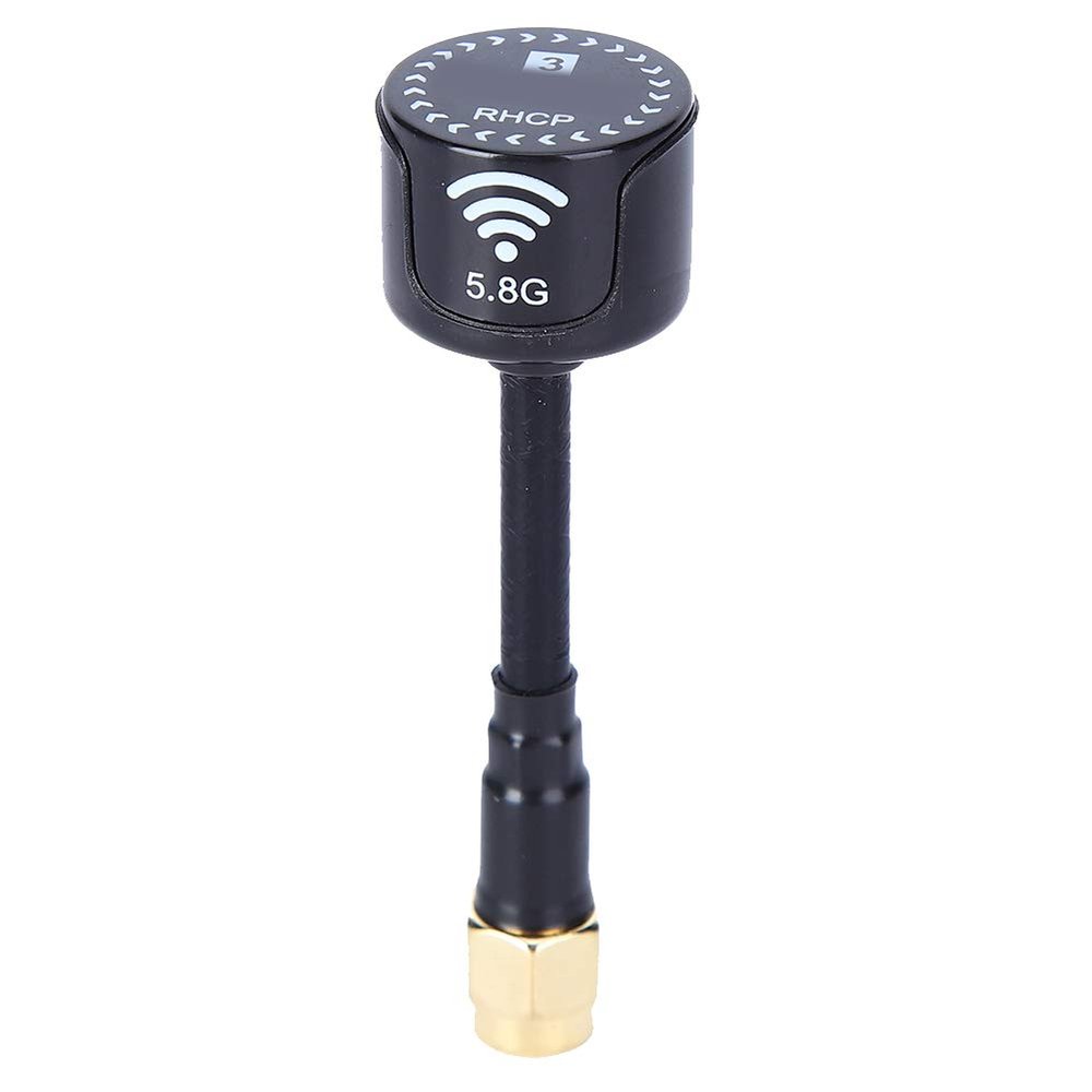 Antenna, 5.8Ghz 3dBi RHCP Antenna RC Racing Drone RC Parts Fit for FPV Racing Drone Long Range Quadcopter Accessory(Black SMA Inner Needle) Model Aviation Accessories