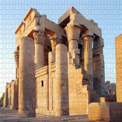 Egypt KOM-Ombo Temple Jigsaw Puzzle for Adults 1000 Piece Wooden Travel Gift Souvenir
