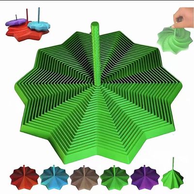 3D Printed Expanded Sensory Fidget Star with Handle  New Stress Relief Whirling Spiral Toy, Star Sensation Tree Toy, Integralz Expand Hexagonal Decompression Tentativea
