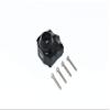 Axial Capra 1.9 Unlimited Trail Buggy Upgrade Parts Aluminum Front Or Rear Gearbox Cover - 1Pc Set Black view 1