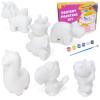 LovesTown Squishies Painting Kit, 6 PCS Squeeze Toys DIY Animal Paint Your Own Squishies for Birthday Gifts view 1