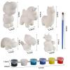 LovesTown Squishies Painting Kit, 6 PCS Squeeze Toys DIY Animal Paint Your Own Squishies for Birthday Gifts view 2