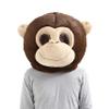 NQBRNG Plush Halloween Monkey Head Mask Mascot Costume view 1