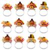 ASTARON 12 Pieces Thanksgiving Headbands for Thanksgiving Decorations, Thanksgiving Turkey Headbands for Thanksgiving Dinner Decor Thanksgiving Party Supplies view 1