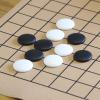 SongYun Portable Go Game Set Reversible 19x19 / 13x13 Faux Leather Foldable Game Board with Single Convex Ceramic Stone 361pcs and Plastic Go Bowls, 2 Players Board Game view 4