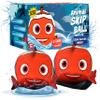 Activ Life The Ultimate Water Skip Ball (2 Pack), Water Bouncing Toys, Fun Games at Beach, Lake, Swimming Pool, Easter Basket Stuffer Gifts for All Ages Kids & Family, Clown Fish view 1