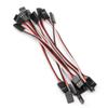 angwang Jr Plug Servo Extension Wire Male to Male,10pcs 5cm Male to Male Quadcopter Extension Servo Lead Futaba JR Wire Cable New view 4