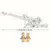General Jim's US Army 155mm Howitzer Building Set  258 Pieces  WWII Korea Vietnam Artillery Model  Army Green with Camouflage  Includes 2 Soldier Figures  Rotating Turret  Compatible Bricks view 2