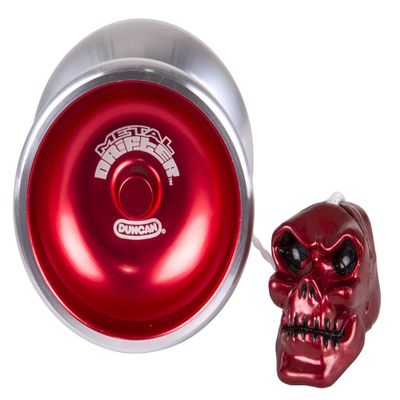 Duncan Toys Metal Drifter Yo-Yo, String Trick Yo-Yo with Counterweight, Ball Bearing Axle and Aluminum Body, Red
