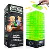 Amped Gamez ShiZap! - Electric Shock Stacking Block Game, Plastic Tumble Tower Blocks, Shocking Tweezers, LED Base That Plays Suspenseful Music, Family Fun Party Games for Teenage Boys, Girls, Adults view 1