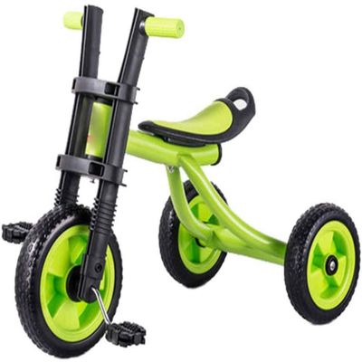 Balance Bike, Baby Tricycle with Non-Air Eva Wheels Simple Baby Bike Steel Frame Baby Walker Balance Bike,Green