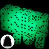 36 Pieces Glow in The Dark Dice Set, Luminous Dice 6 Sided with Black Velvet Pouches for Board Games, Activity Casino Theme Party Favors view 1