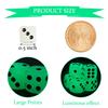 36 Pieces Glow in The Dark Dice Set, Luminous Dice 6 Sided with Black Velvet Pouches for Board Games, Activity Casino Theme Party Favors view 2