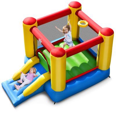 BOUNTECH Inflatable Bounce House, Bouncy House for Kids 3-6 Indoor Outdoor Family with Heavy Duty Jumping Area, Slide, Mini Bounce House for Toddler Boys Girls Birthday Backyard Party Gifts