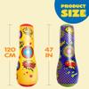 2 Pack Inflatable Bopper, 47 Inches Kids Punching Bag with Bounce-Back Action, Inflatable Punching Bag for Kids Presents view 4