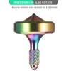 CHEETOP Exquisite Metal Spinning Top, Nicely Machined Stainless Steel Desk Toy, Perfect Balance Spin Time for Over 8 Mins, Waste Time Efficiently, Easy to Work (Medium Diameter 25mm, Iridescent) view 3
