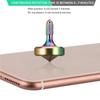 CHEETOP Exquisite Metal Spinning Top, Nicely Machined Stainless Steel Desk Toy, Perfect Balance Spin Time for Over 8 Mins, Waste Time Efficiently, Easy to Work (Medium Diameter 25mm, Iridescent) view 4