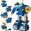 hahaland Toys for 5 Year Old Boy Birthday Gift, Stem Boys Toys 6 Year Old Boy Gifts, 5 in 1 Building Take Apart Trucks Transform to Robot Kids Ages 5-8, Montessori Creative Educational Drill Screw Set view 1